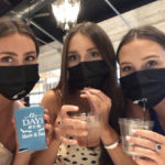 Hannah, Emma & Cara Wade: My sisters and I wanted to support our cousin at her small wedding but still wanted to be safe so we found masks with straw holes so we could still have some fun! 